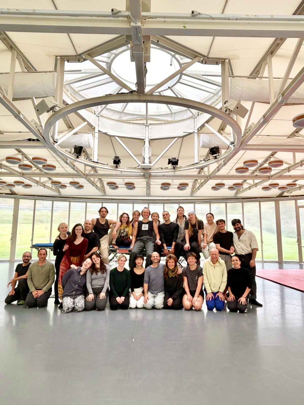 At 'The Players' workshop of Yoann Bourgeois and Winston Reynoldz at Orsolina28, Italy